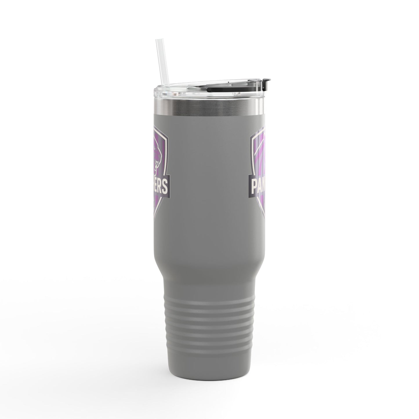 Custom Panthers Insulated Travel Mug - 40oz Soccer Design, Perfect for Sports Fans