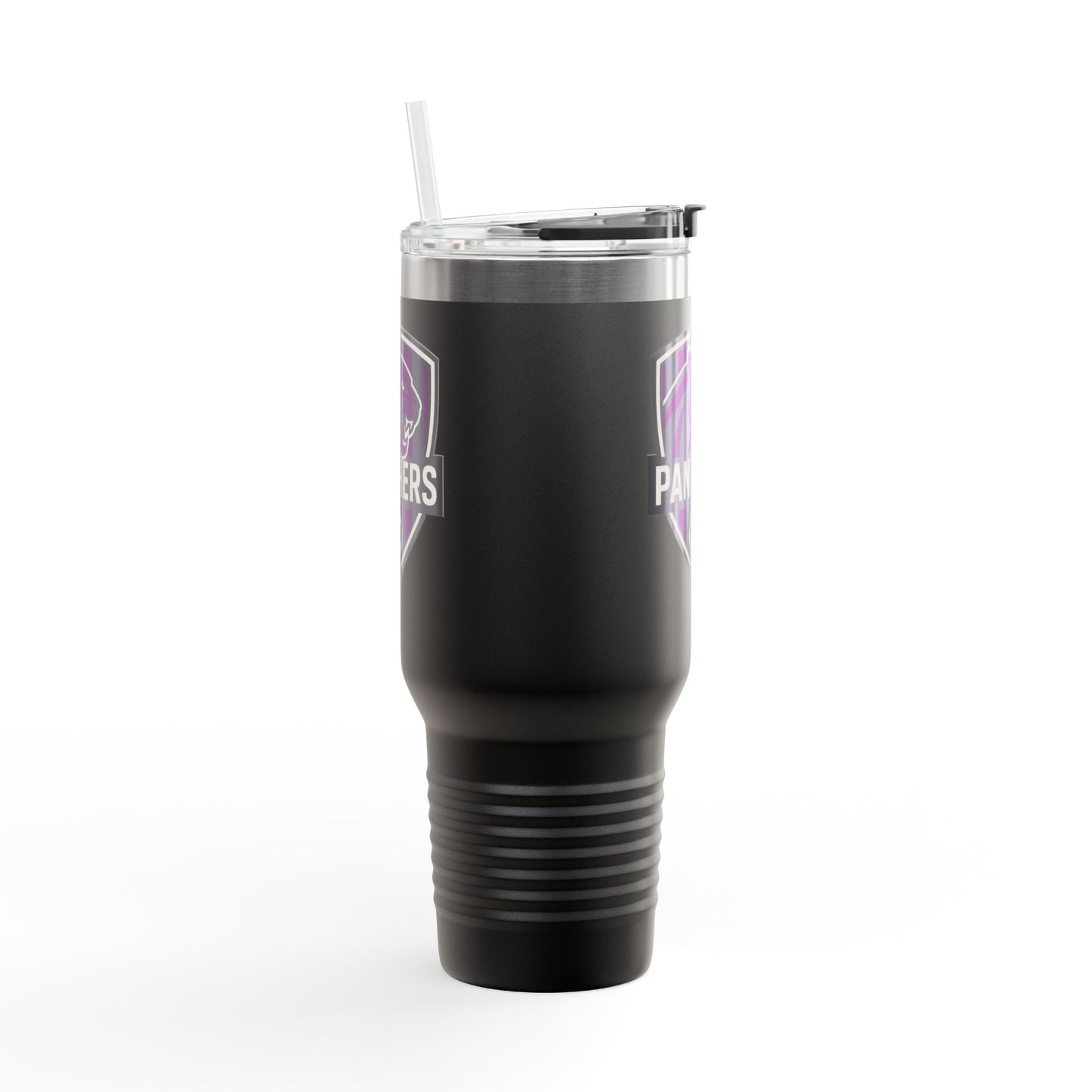 Custom Panthers Insulated Travel Mug - 40oz Soccer Design, Perfect for Sports Fans